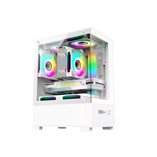 Aptech CS40 ARGB Desktop Gaming Case With 3 Fans