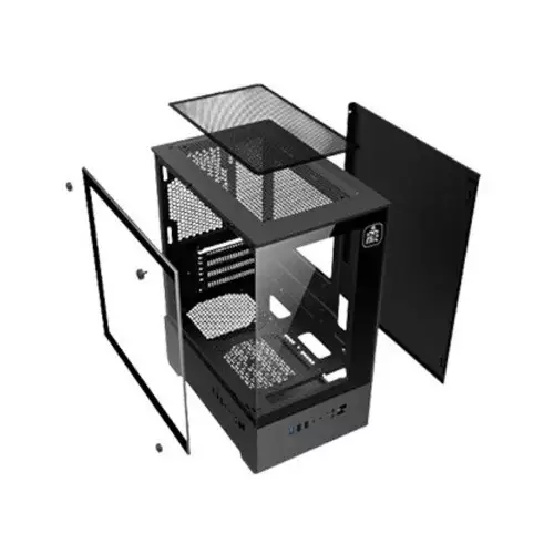 Aptech CS40 ARGB Desktop Gaming Case With 3 Fans-2