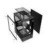 Aptech CS40 ARGB Desktop Gaming Case With 3 Fans-2