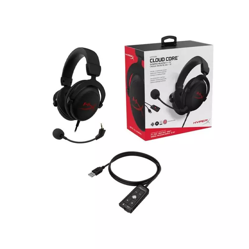 HYPERX CLOUD CORE 7.1 WIRED GAMING HEADPHONE BLACK-gallery-3