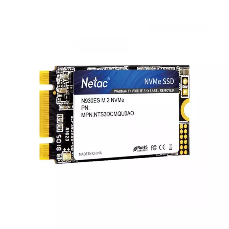 NETAC N930ES 256GB M.2 2242 PCIE 3.0 X2 NVME INTERNAL SSD - 1