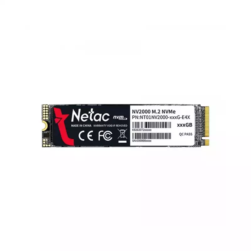 NETAC NV2000 512GB M.2 2280 PCIE 3.0 X4 NVME INTERNAL SSD