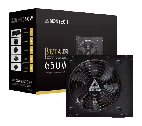 Montech Beta 650W 80 Plus Bronze Certified Power Supply