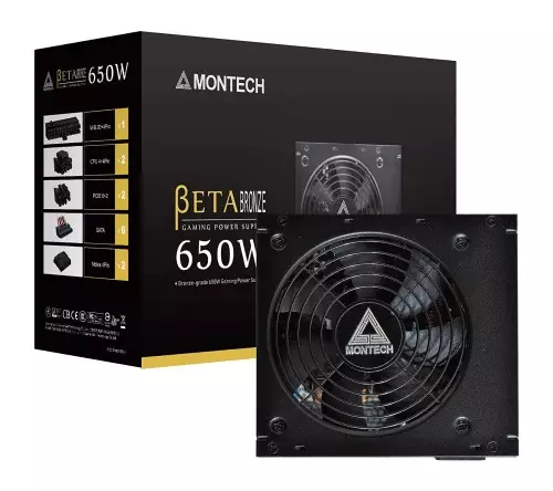 Montech Beta 650W 80 Plus Bronze Certified Power Supply