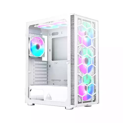 Montech X3 Glass High Airflow ATX Mid Tower Gaming Case (White)