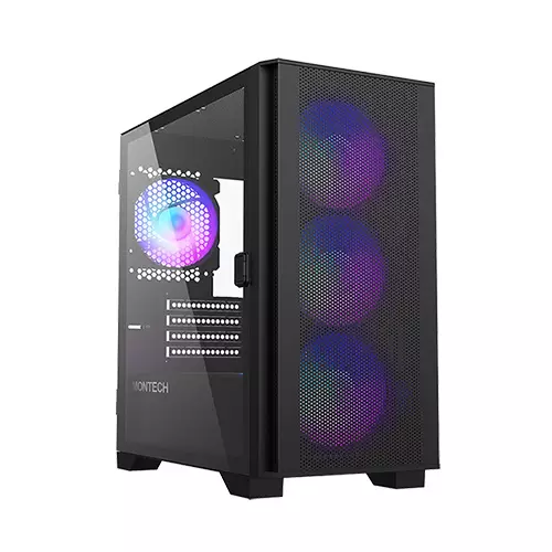 Montech AIR 100 ARGB Micro ATX Case (Black)
