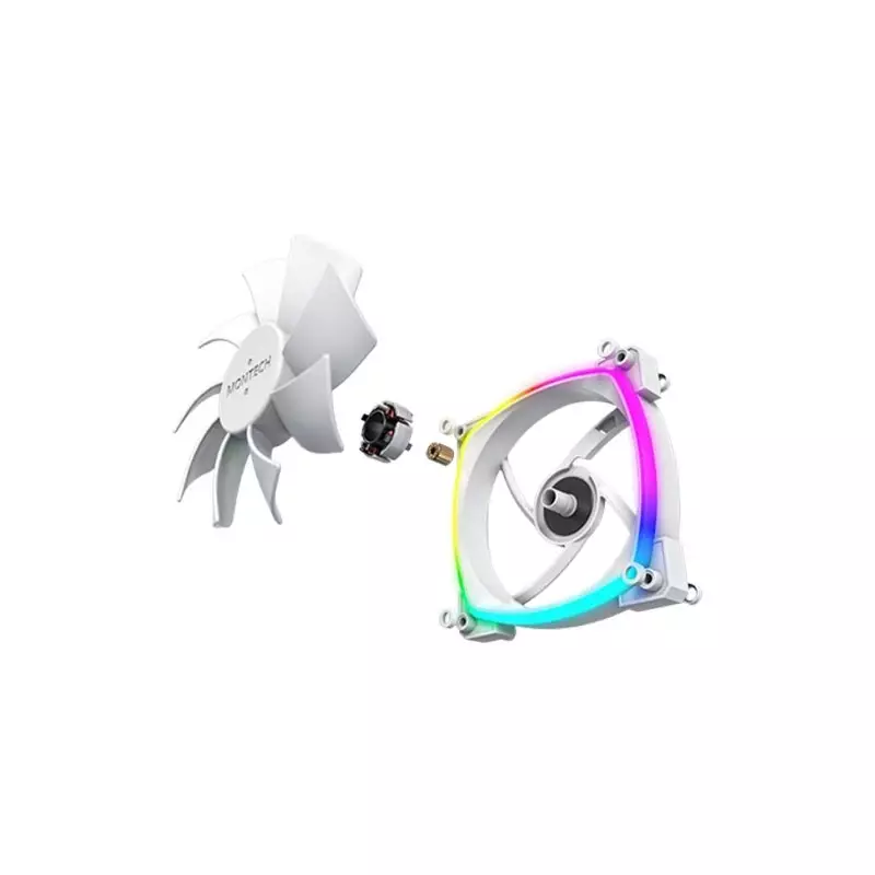 Montech AX120 PWM ARGB 120mm (1xFAN) Casing Cooling Fan (White)-gallery-4