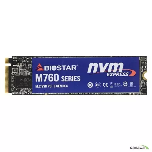Biostar M760 256GB M.2 NVMe PCI-Express Gen3x4 SSD - 1