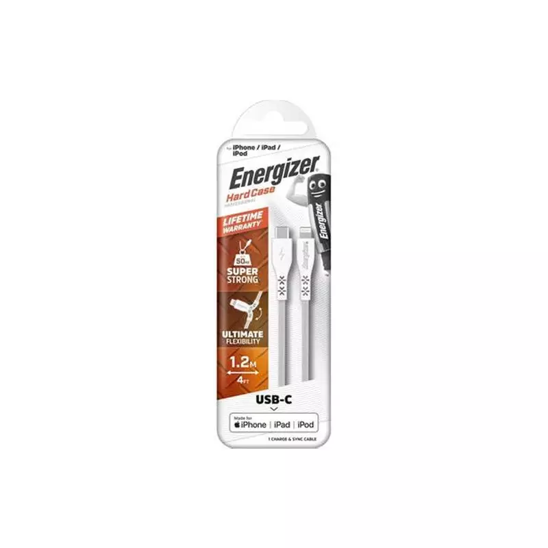 Energizer C41UBLIGWHT USB To Lightning 1.2M Cable-1