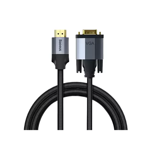 BASEUS CAKSX-J0G 1M ENJOYMENT SERIES HDMI TO VGA ADAPTER CABLE
