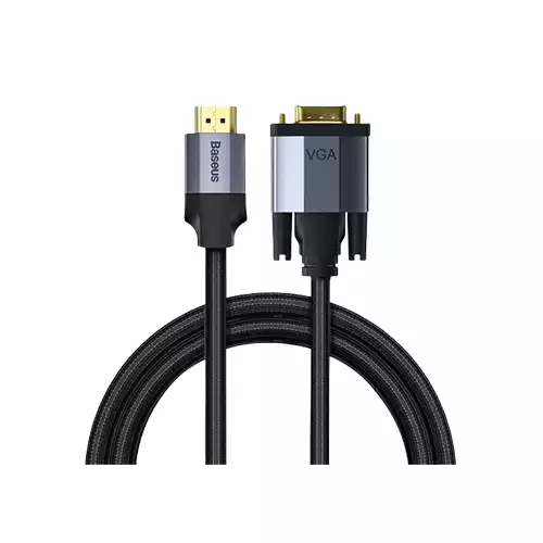 BASEUS CAKSX-J0G 1M ENJOYMENT SERIES HDMI TO VGA ADAPTER CABLE