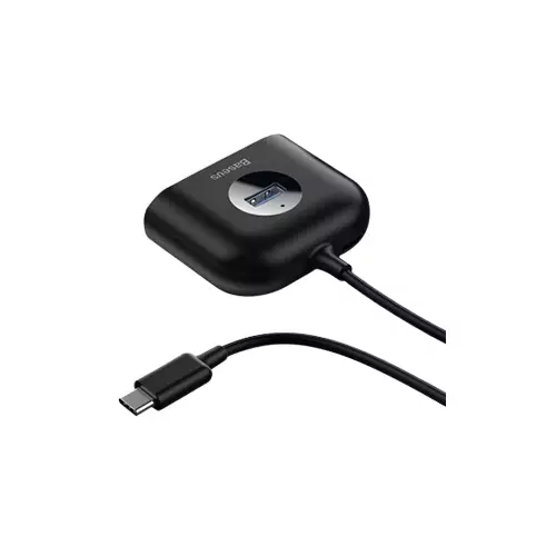 BASEUS CAHUB-BY01 SQUARE ROUND 4 IN 1 USB HUB ADAPTER - 1
