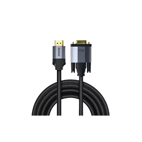 BASEUS CAKSX-K0G 2M ENJOYMENT SERIES HDMI TO VGA ADAPTER CABLE