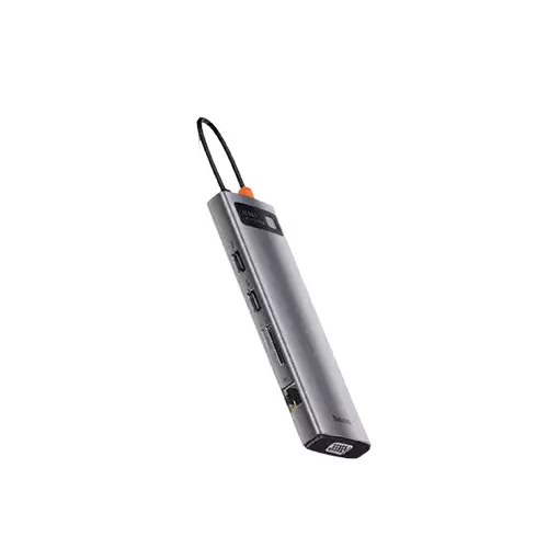 BASEUS CAHUB-CT0G METAL GLEAM SERIES 11-IN-1 TYPE-C MULTIFUNCTIONAL HUB DOCKING STATION-1