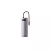 BASEUS CAHUB-CV0G METAL GLEAM SERIES 8-IN-1 MULTIFUNCTIONAL TYPE-C HUB-1