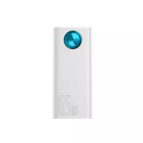 BASEUS AMBLIGHT DIGITAL DISPLAY FAST CHARGE 65W 30000MAH POWER BANK (WHITE)