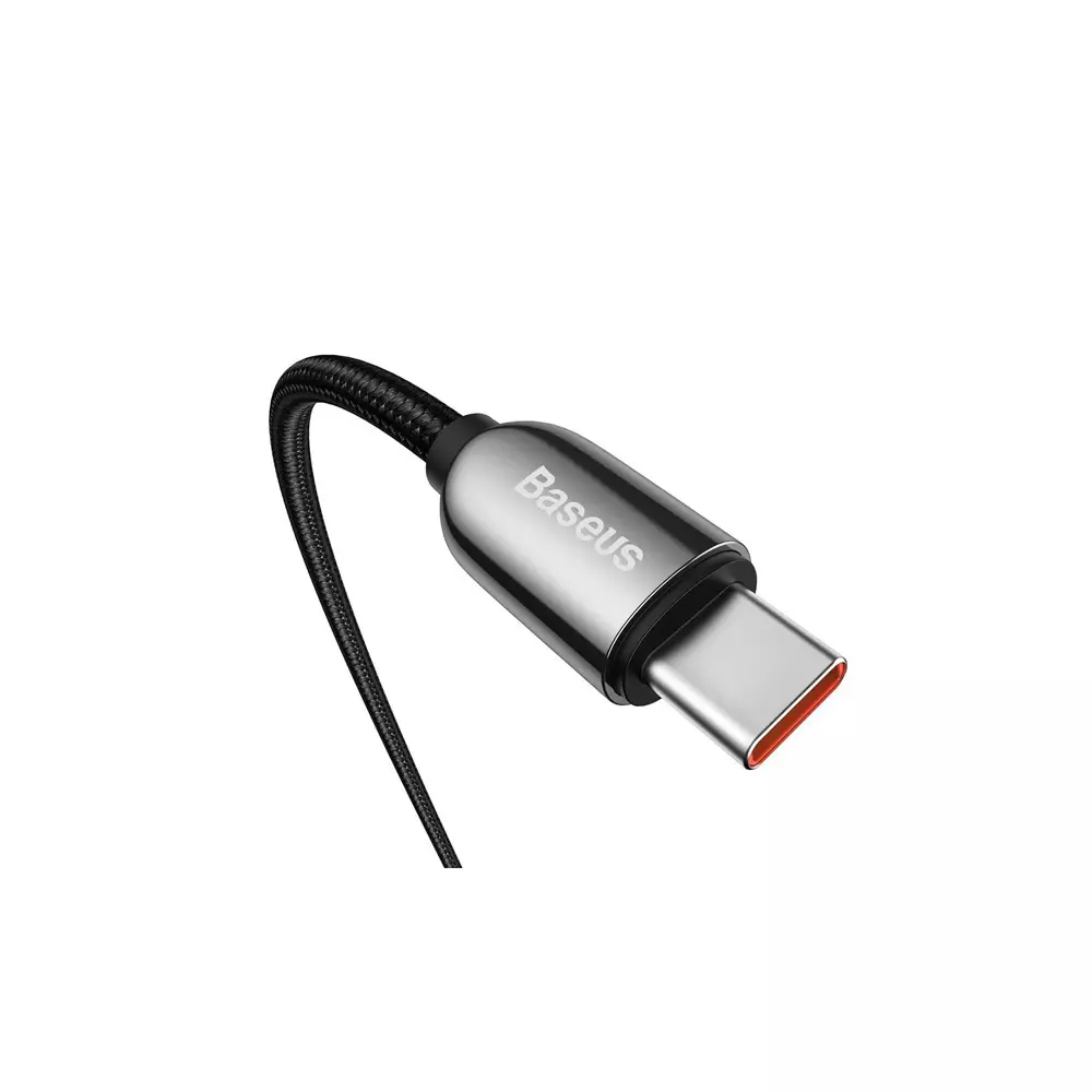 BASEUS 100W TYPE C TO TYPE C 2M FAST CHARGING CABLE WITH DIGITAL DISPLAY - 0