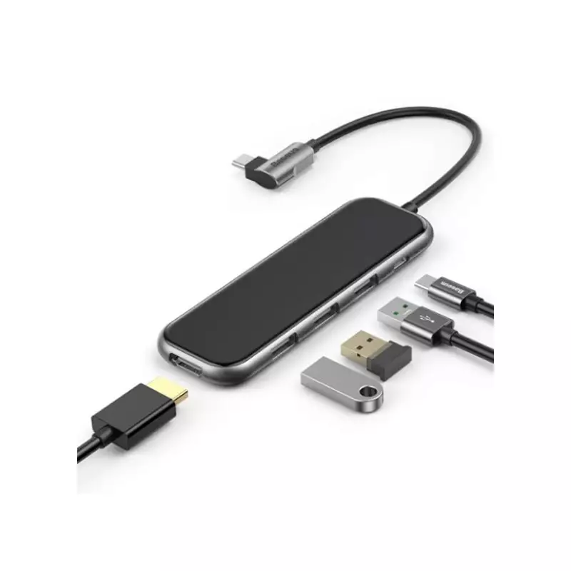 BASEUS UCN3277 5-IN-1 USB TYPE-C MULTI-FUNCTIONAL HUB-1