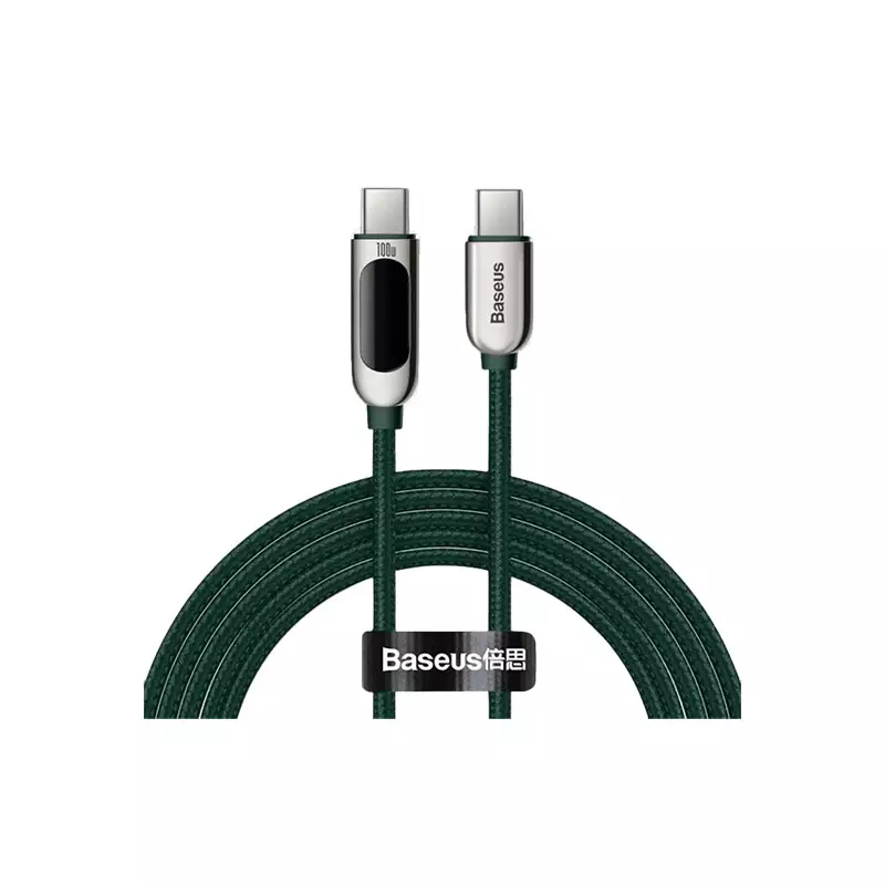 BASEUS GREEN CATSK-B06 FAST CHARGING DATA CABLE TYPE-C - 1
