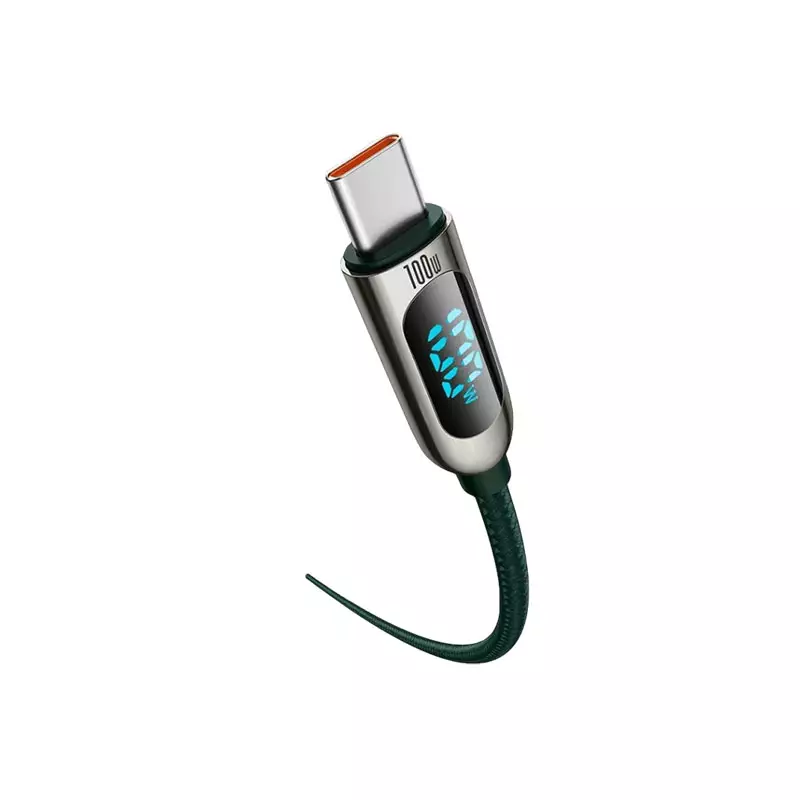 BASEUS GREEN CATSK-B06 FAST CHARGING DATA CABLE TYPE-C - 2