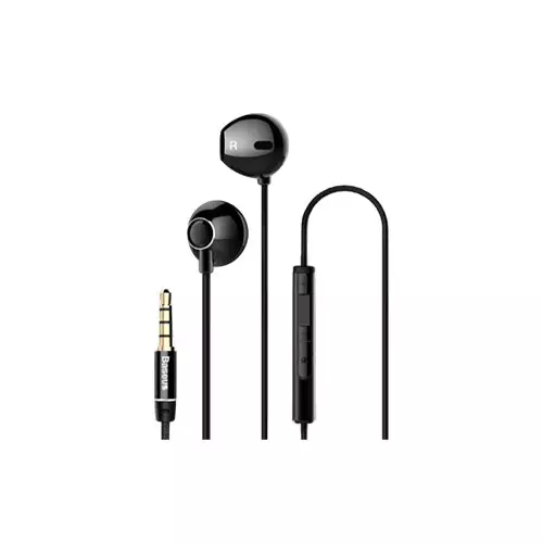 BASEUS ENCOK NGH06-01 IN-EAR WIRED BLACK EARPHONE