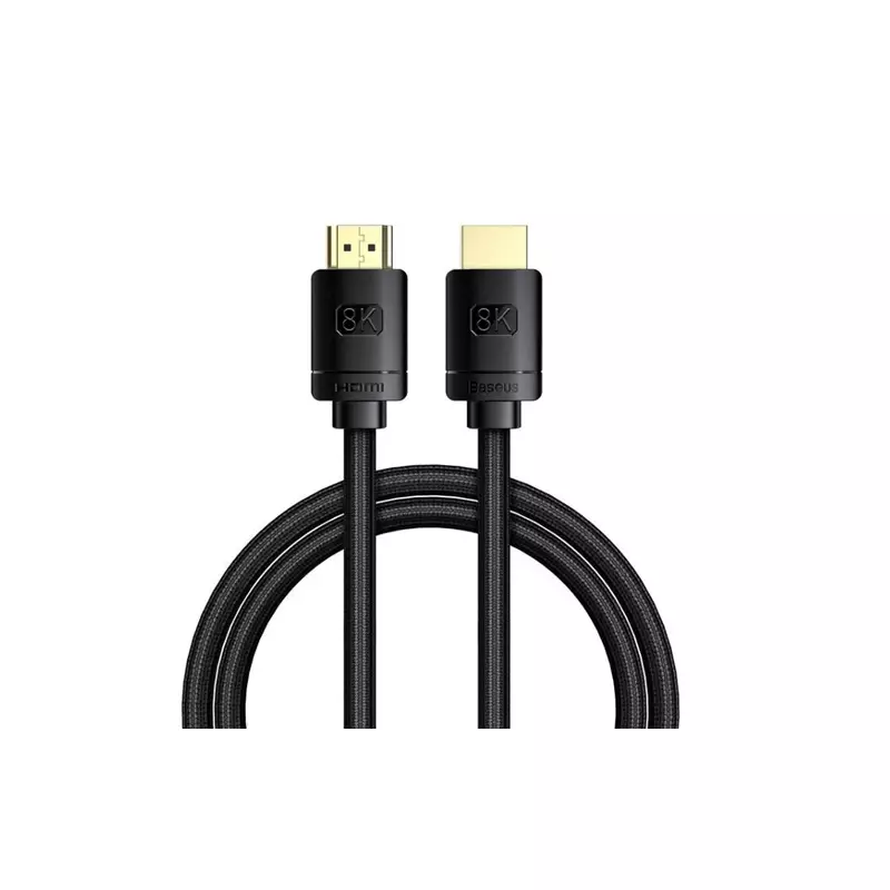 BASEUS 5M 8K HIGH DEFINITION SERIES HDMI TO HDMI BLACK ADAPTER CABLE
