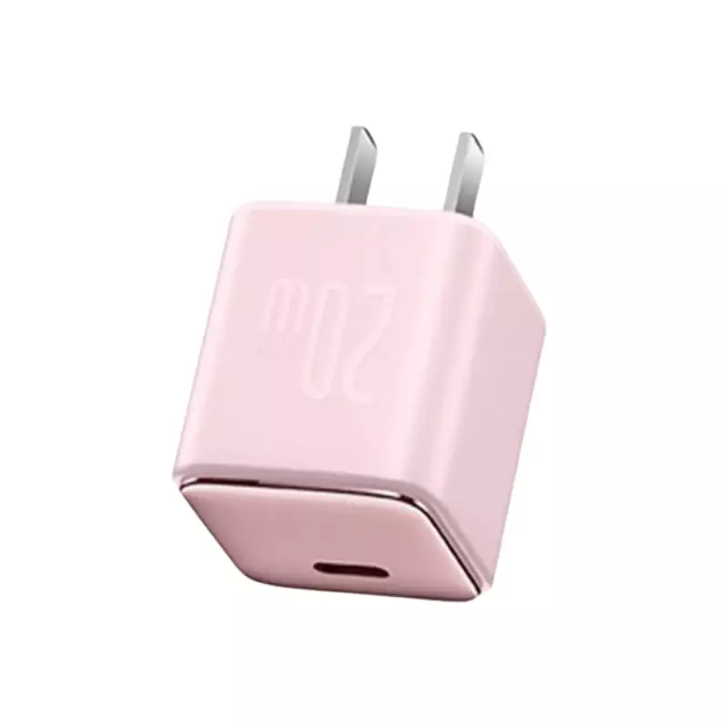 BASEUS GAN3 20W USB-C CN PINK WALL CHARGER - 1