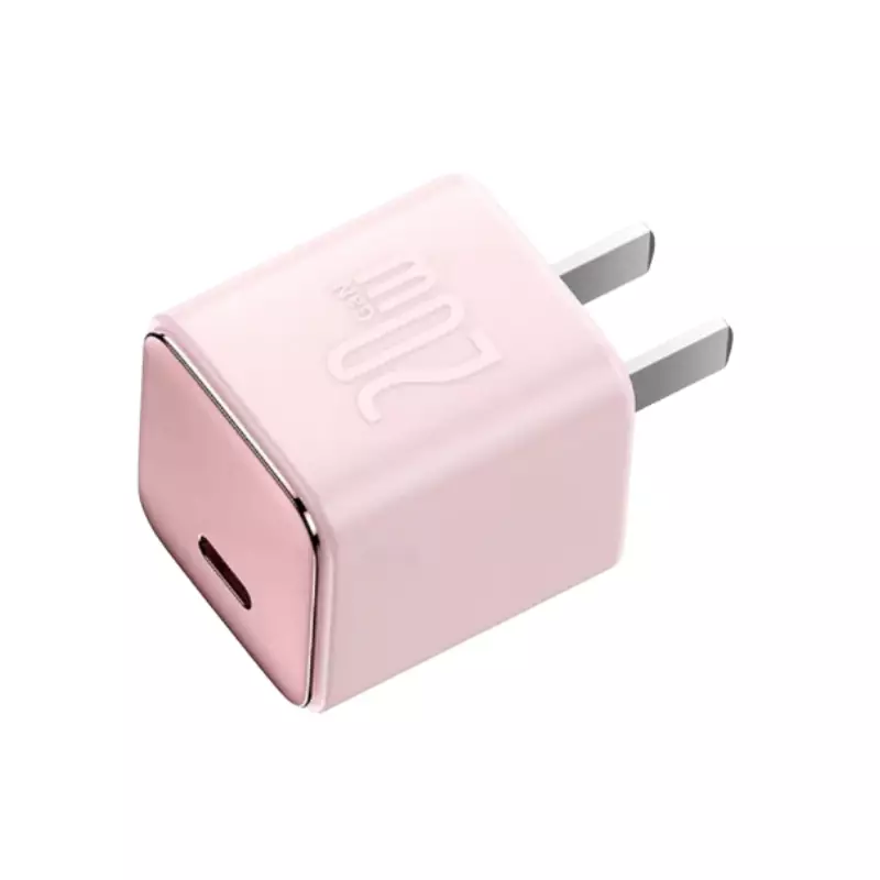 BASEUS GAN3 20W USB-C CN PINK WALL CHARGER
