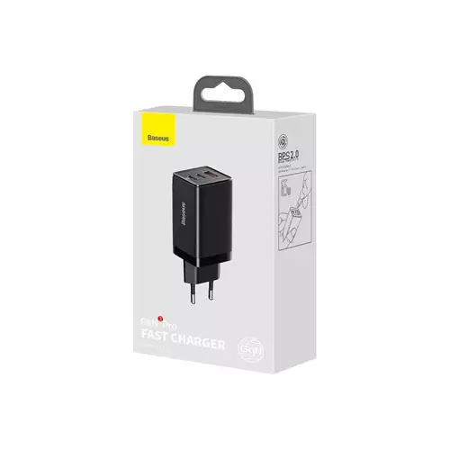 BASEUS GAN3 PRO CCGP050101 65W FAST AC CHARGER WITH 2 USB-C PD AND USB PORTS - 2