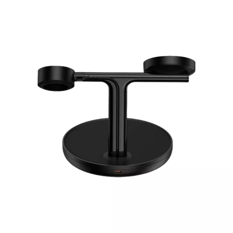 BASEUS SWAN 3-IN-1 20W WIRELESS MAGNETIC CHARGING BRACKET - BLACK-gallery-1