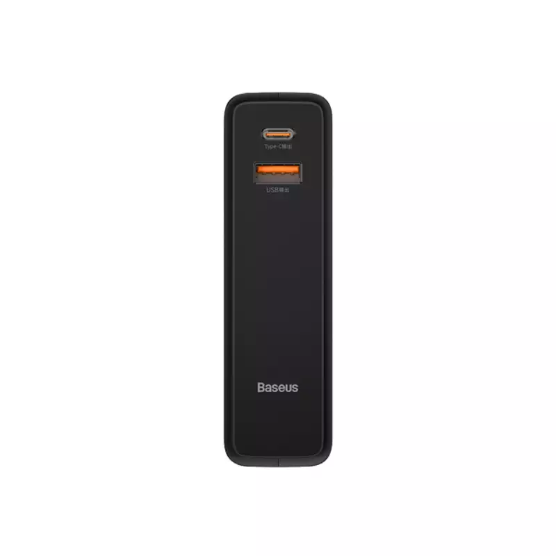 BASEUS 10000MAH POWER STATION 2 PD 20W POWER BANK & ADAPTER - BLACK - 1