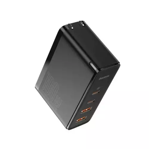 BASEUS CCGAN2P-K01 GAN2 PRO QUICK CHARGER 2C+2U 100W CN BLACK-gallery-1