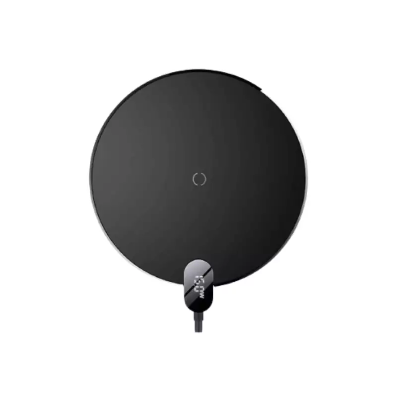 BASEUS BS-W526 DIGITAL LED DISPLAY GEN 2 15W WIRELESS CHARGER - BLACK-1