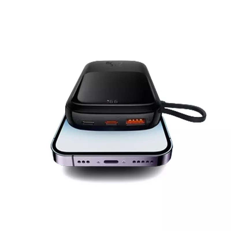 Baseus Qpow Pro 10000mAh 22.5W Fast Charge Type-C Power Bank (Black)-gallery-3