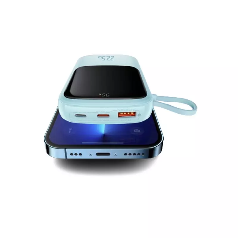 Baseus Qpow 10000mAh 22.5W fast charging power bank with Digital Display (Blue) - 8