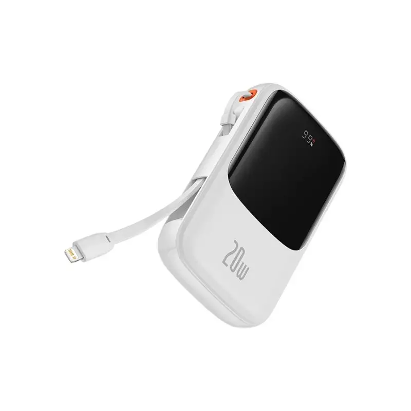 Baseus Qpow PRO 10000mAh 20W fast Charger Power bank (White)-gallery-2