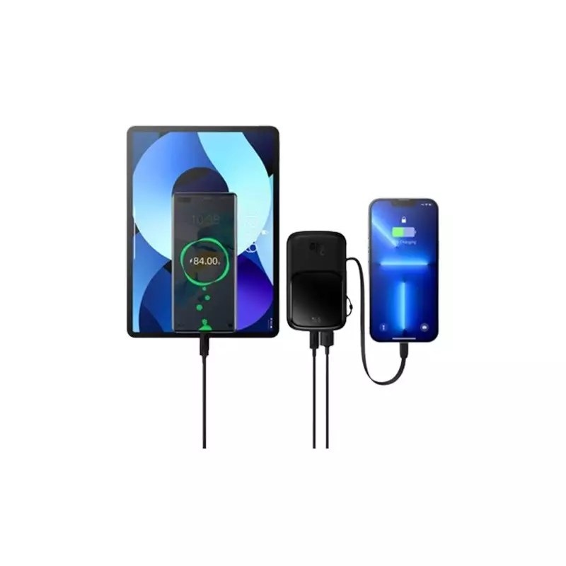 Baseus Qpow 10000mAh 20W Fast Charging Power Bank With Digital Display (Black)-gallery-6