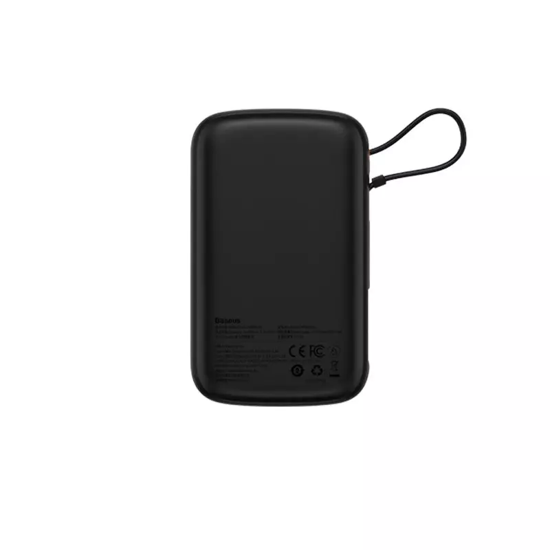 Baseus Qpow 10000mAh 20W Fast Charging Power Bank With Digital Display (Black)-gallery-1