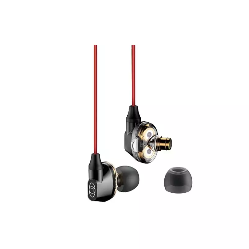 Baseus H08 In-ear Wired 3D Gaming Earphone (Red-Black) - 2