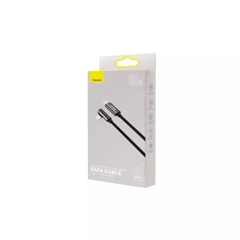 Baseus Legend Series Elbow 2M 100W Type-C to Type-C Fast Charging Data Cable - 2
