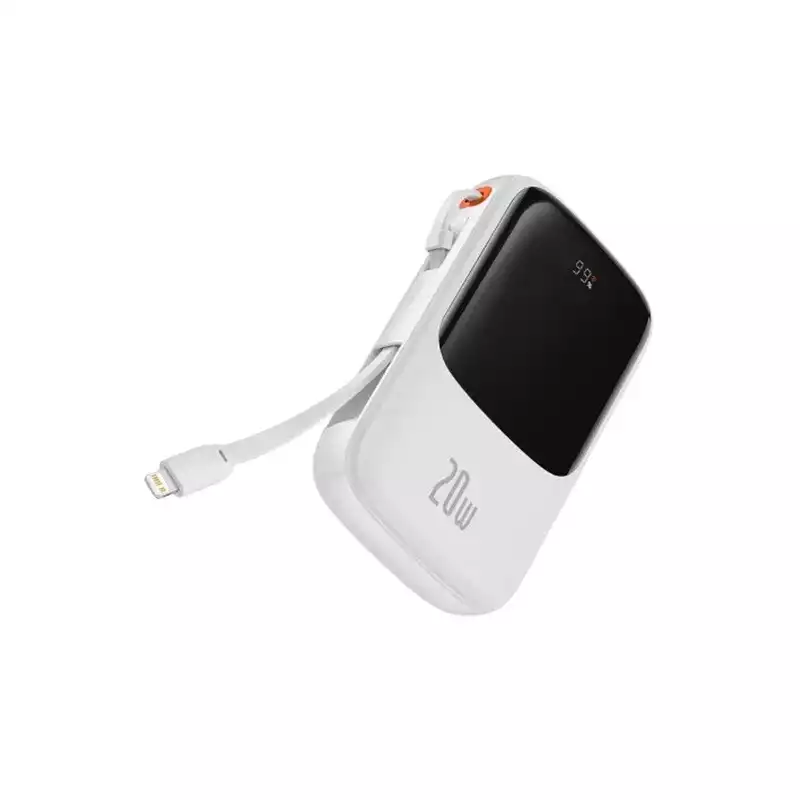 Baseus Qpow Pro 20W 10000mAh Digital Display Fast Charge Power Bank (White)