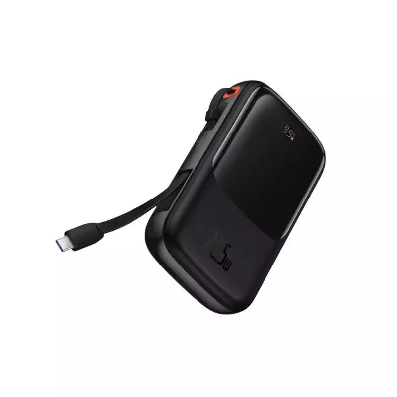 Baseus Qpow Pro 22.5W 10000mAh Type-C Digital Display Fast Charge Power Bank (Black)
