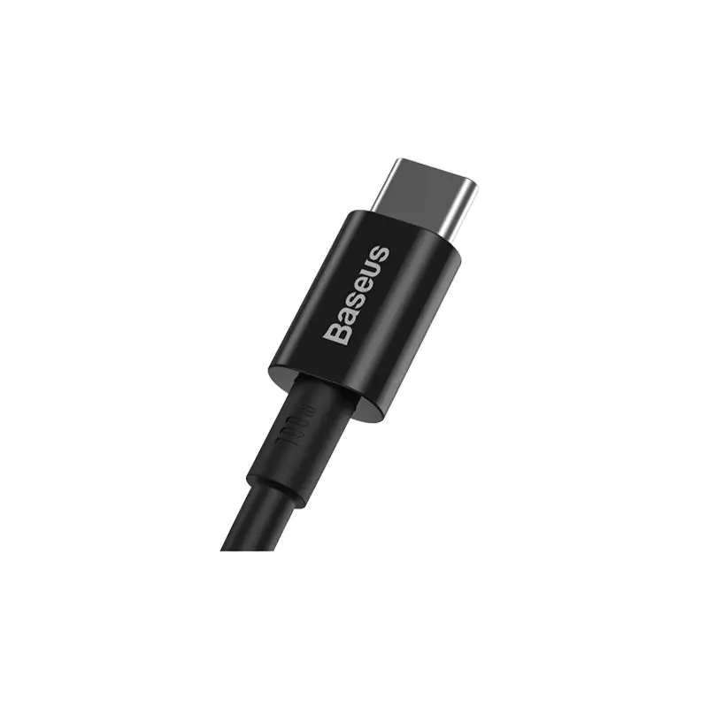 Baseus Type-C Male to Type-C Male 1m Charging  Data Cable (Black) - 1