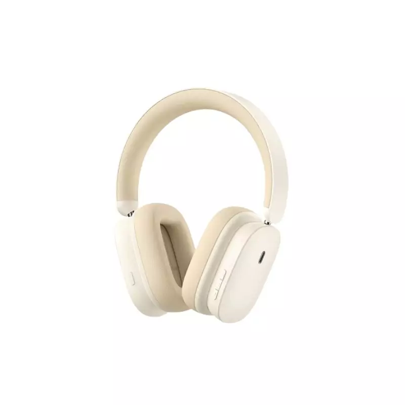 Baseus Bowie H1 ANC Over-Ear Bluetooth Headphone (Rice White) - 1