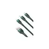 Baseus USB Male to Micro USB Type-C Male 1.2M Lightning Charging Data Cable (Green)-1