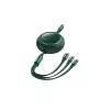 Baseus Type-C Male to Micro USB 1.2M Type-C Male Lightning Charging Data Cable (Green)-1
