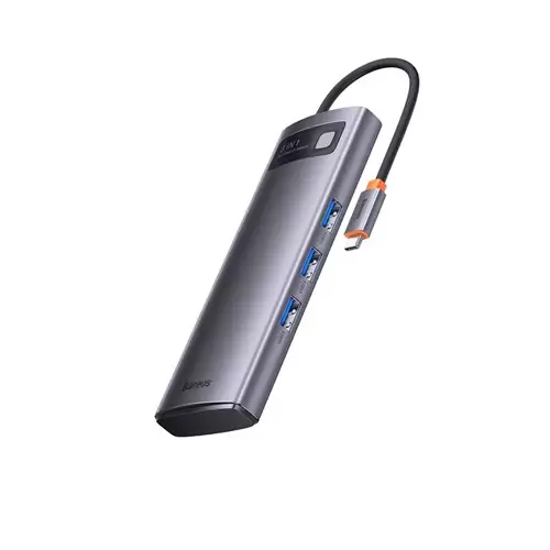 Baseus Type-C Male to Tri USB 3.0 Type-C Female Gray Converter