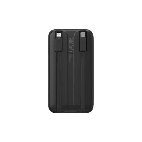 Baseus Comet Series PPMD20 20000mAh 22.5W Dual Cable Black Power Bank with Digital Display-2