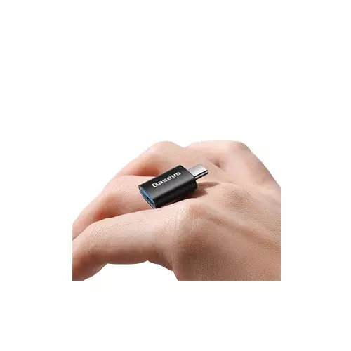 Baseus OTG Ingenuity Series Mini Type-C to USB-A 3.1 Black OTG Adaptor - 3