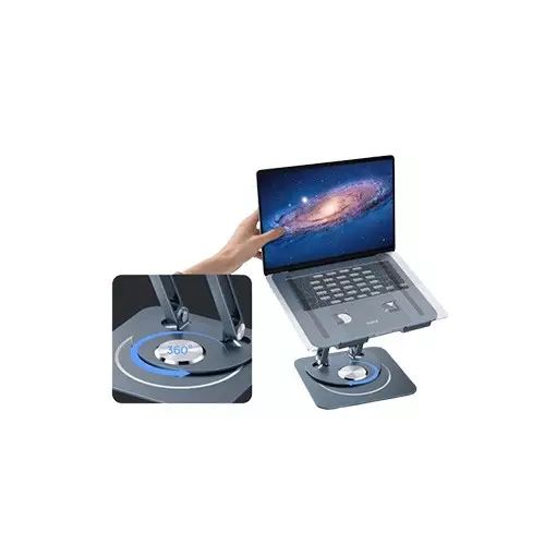 Baseus UltraStable Pro Series 360 Degree Rotatable Laptop and iPad Tablet Stand Grey - 6